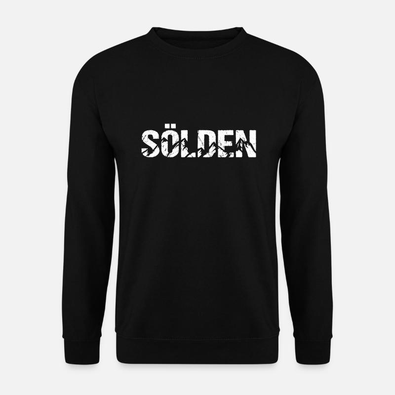 Sölden Berge Ötztal Österreich Alpen - Unisex Pullover - Schwarz