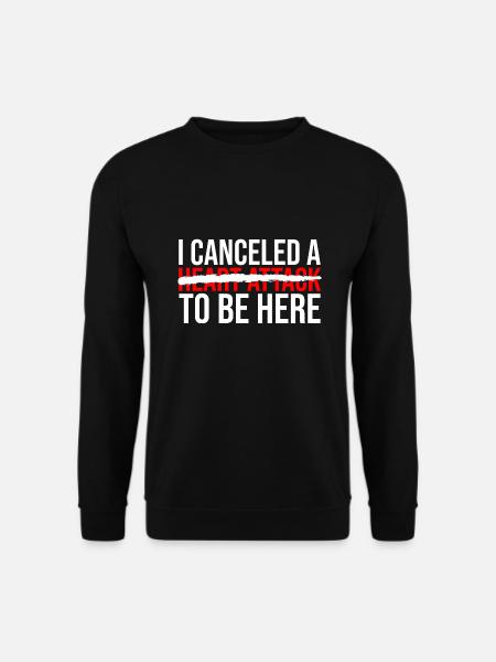 Herzinfarkt Überlebender - Unisex Pullover - Schwarz