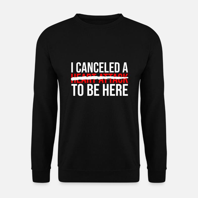 Herzinfarkt Überlebender - Unisex Pullover - Schwarz