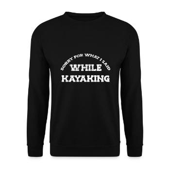 Kayak Kayaking - Sweat-shirt Unisexe - noir - Devant - Alina (178cm) & Michal (187cm)