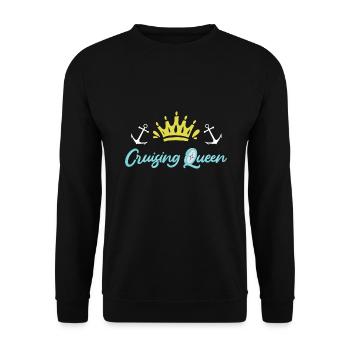 Cruising Queen Cruise Ship - Unisex Sweatshirt - black - Front - Alina (178cm) & Michal (187cm)