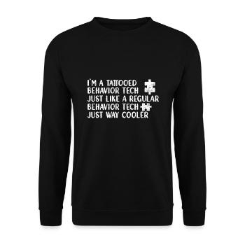 Behavioral Therapist Therapist - Unisex Sweatshirt - black - Front - Alina (178cm) & Michal (187cm)