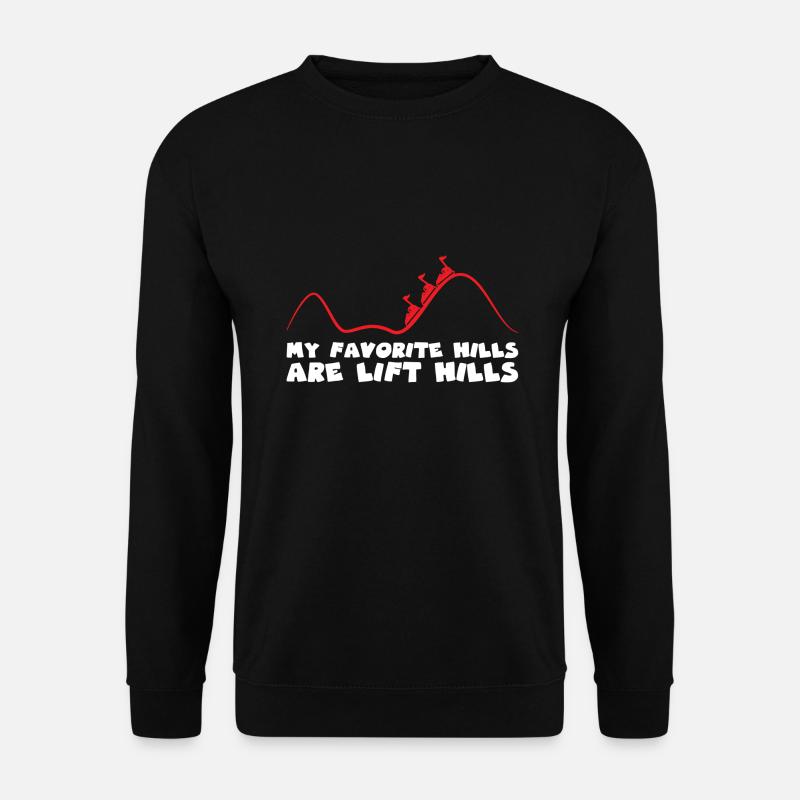 Parc d’attractions Roller Coaster - Sweat-shirt Unisexe - noir