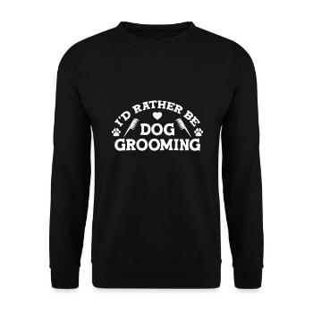 Toiletteur pour chiens Toiletteur pour chien - Sweat-shirt Unisexe - noir - Devant - Alina (178cm) & Michal (187cm)