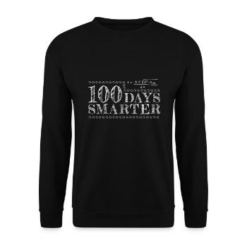 100 Days Of School - Unisex Sweatshirt - black - Front - Alina (178cm) & Michal (187cm)