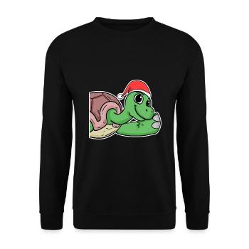 Turtle - Unisex Sweatshirt - black - Front - Alina (178cm) & Michal (187cm)