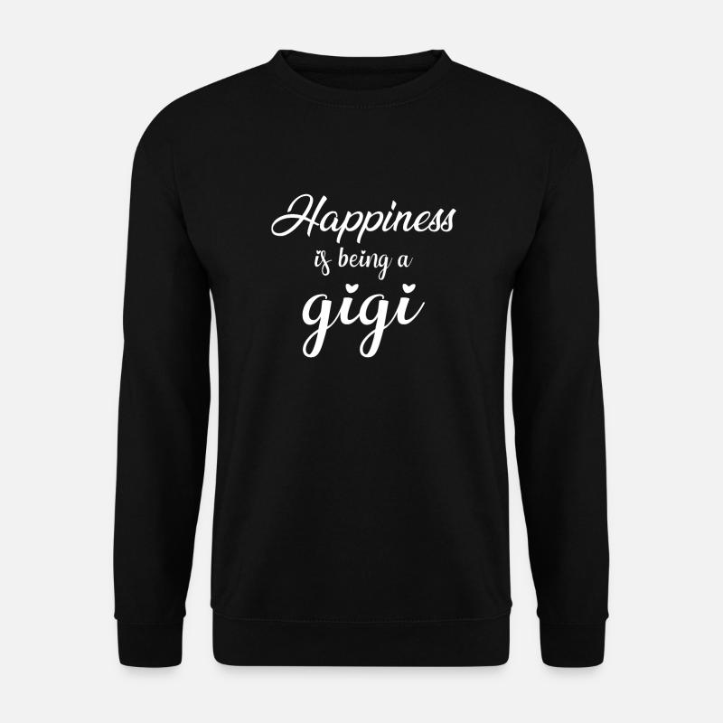 Glück ist Gigi, Gigi, Geschenk für Gigi, Bl - Unisex Pullover - Schwarz