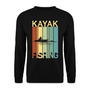 Pêcher Pêcheur Canne à pêche - Sweat-shirt Unisexe - noir - Devant - Alina (178cm) & Michal (187cm)