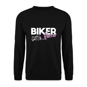 Motocyclisme Supersport Biker Biker Biker - Sweat-shirt Unisexe - noir - Devant - Alina (178cm) & Michal (187cm)