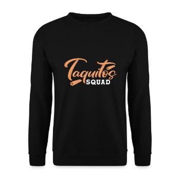 Taquito Mexican Food Tacos - Unisex Sweatshirt - black - Front - Alina (178cm) & Michal (187cm)