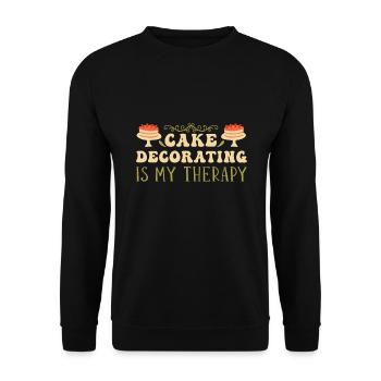 Kuchen backen Bäcker Konditor - Unisex Pullover - Schwarz - Vorne - Alina (178cm) & Michal (187cm)