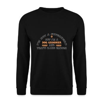 Toiletteur pour chiens Toiletteur pour chien - Sweat-shirt Unisexe - noir - Devant - Alina (178cm) & Michal (187cm)