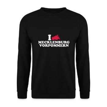 Mecklenburg Vorpommern - Unisex Pullover - Schwarz - Vorne - Alina (178cm) & Michal (187cm)