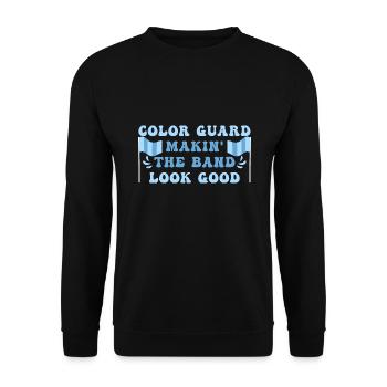 Color Guard - Unisex Pullover - Schwarz - Vorne - Alina (178cm) & Michal (187cm)