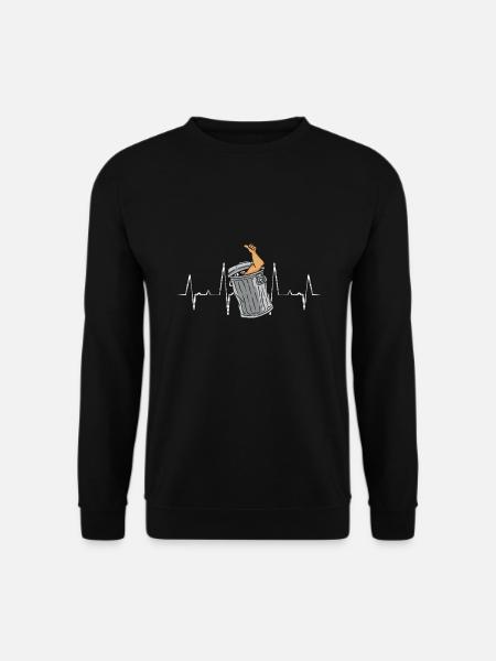 Trash Heartbeat - Unisex Sweatshirt - black