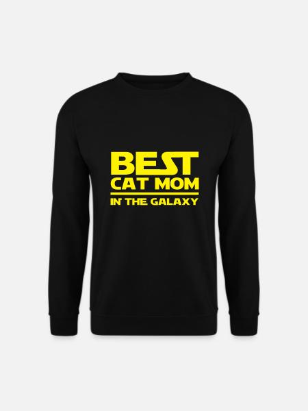 Chat shirt Galaxy - Sweat-shirt Unisexe - noir