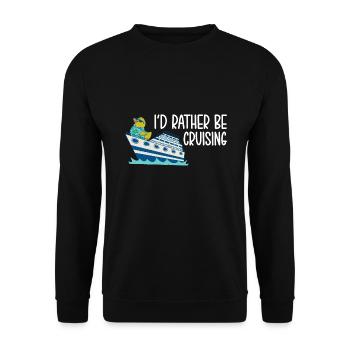 Cruise Cruise Ship - Unisex Sweatshirt - black - Front - Alina (178cm) & Michal (187cm)
