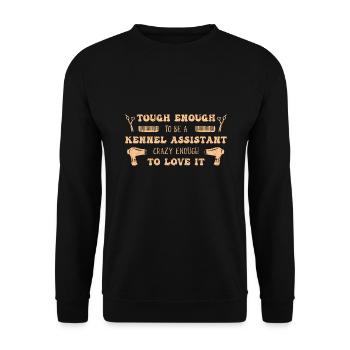 Toiletteur pour chiens Toiletteur pour chien - Sweat-shirt Unisexe - noir - Devant - Alina (178cm) & Michal (187cm)