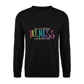 Santé mentale Mentale Gesundheit - Sweat-shirt Unisexe - noir - Devant - Alina (178cm) & Michal (187cm)