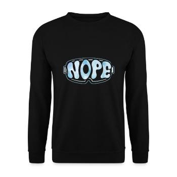 Nope - Unisex Pullover - Schwarz - Vorne - Alina (178cm) & Michal (187cm)