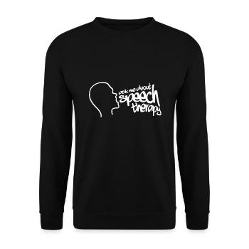 Orthophoniste Orthophonie Orthophonie - Sweat-shirt Unisexe - noir - Devant - Alina (178cm) & Michal (187cm)