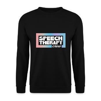 Logopäde Sprachtherapie Sprachtherapeut - Unisex Pullover - Schwarz - Vorne - Alina (178cm) & Michal (187cm)