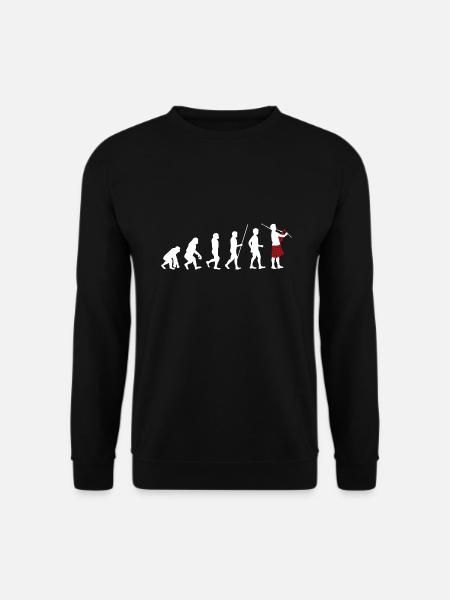 Bagpipes Evolution Funny Bagpipe Instrument - Unisex Sweatshirt - black