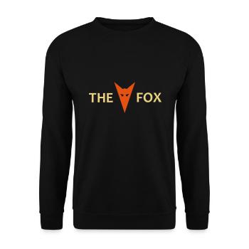 ★ design colors changeable ★ The Fox (head fox) - Unisex Sweatshirt - black - Front - Alina (178cm) & Michal (187cm)