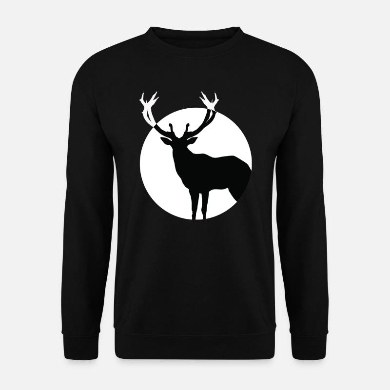 Cerf - Sweat-shirt Unisexe - noir