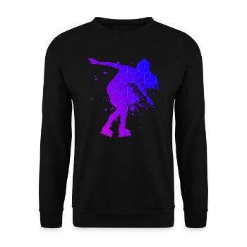 Patins à roulettes pour hommes Patins à roulettes Patins à roulettes - Sweat-shirt Unisexe - noir - Devant - Alina (178cm) & Michal (187cm)