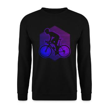 Vélo de route féminin Vélo de route Vélo de route Cyclisme de route - Sweat-shirt Unisexe - noir - Devant - Alina (178cm) & Michal (187cm)