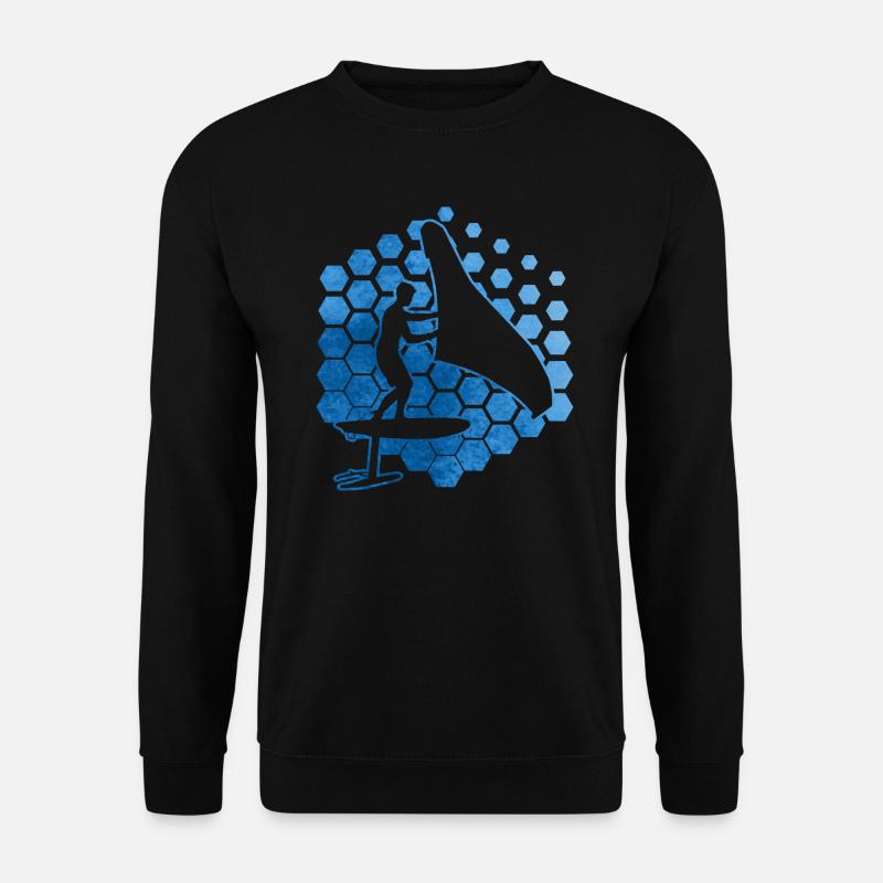 hydrofoil wingfoil foilwing wingsurfen wingsurf - Unisex Pullover - Schwarz