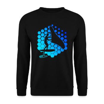 Wingfoil wingsurf wingfoil foilwing femmes - Sweat-shirt Unisexe - noir - Devant - Alina (178cm) & Michal (187cm)