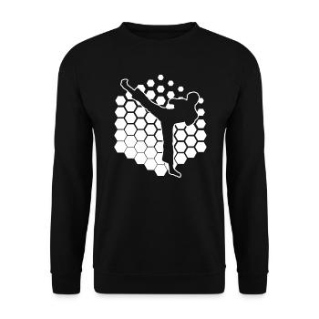 Kickboxing Femmes Kickboxing Hommes - Sweat-shirt Unisexe - noir - Devant - Alina (178cm) & Michal (187cm)