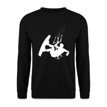 Kitesurfing Women's Kitesurfing Kitesurfing Kitesurfer - Unisex Sweatshirt - black - Front - Alina (178cm) & Michal (187cm)