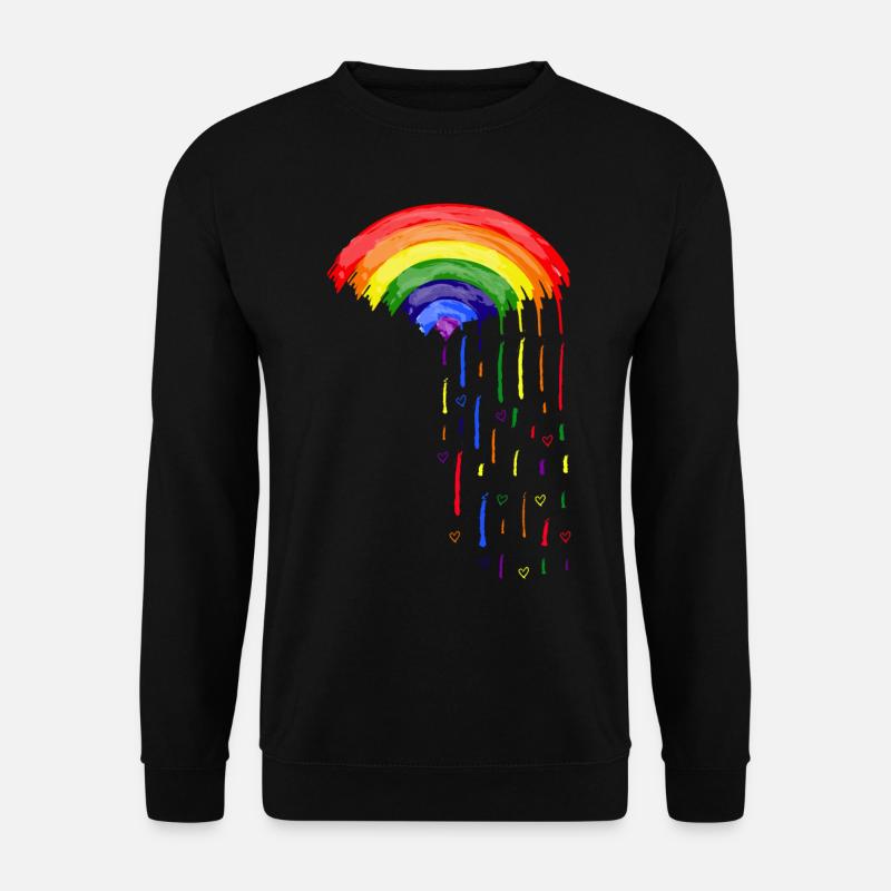 Love Rainbow Rain - Unisex Sweatshirt - black