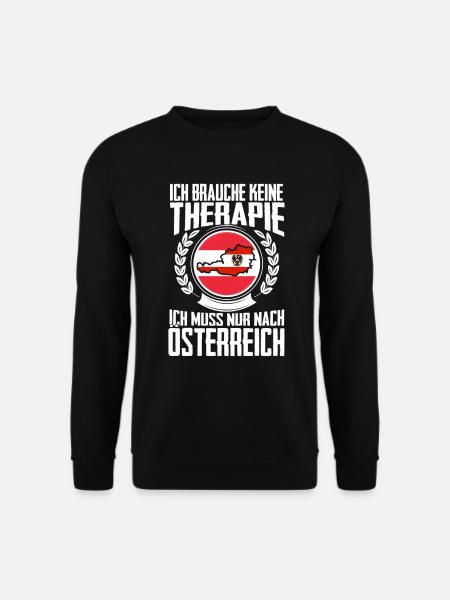Therapie Österreich Urlaub Geschenk Tirol Kärnten - Unisex Pullover - Schwarz