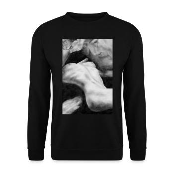Liebespaar - Unisex Pullover - Schwarz - Vorne - Alina (178cm) & Michal (187cm)