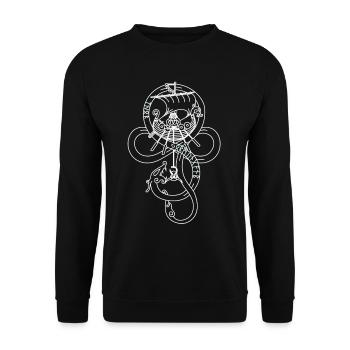 Thor - Sweat-shirt Unisexe - noir - Devant - Alina (178cm) & Michal (187cm)