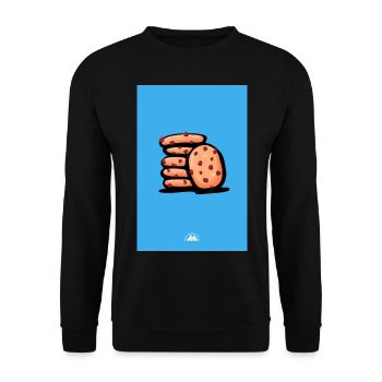 cookies - Unisex Sweatshirt - black - Front - Alina (178cm) & Michal (187cm)