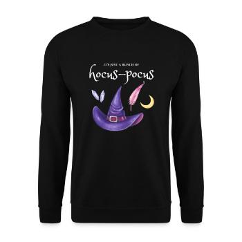 It's just a bunch of hocus-pocus - Unisex Sweatshirt - black - Front - Alina (178cm) & Michal (187cm)