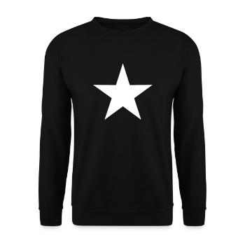 White Star USA Music US Army Military Band Star - Unisex Sweatshirt - black - Front - Alina (178cm) & Michal (187cm)