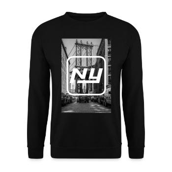 New York - Photo New York - Sweat-shirt Unisexe - noir - Devant - Alina (178cm) & Michal (187cm)