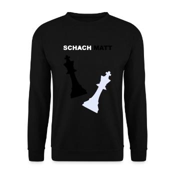 Schach - Unisex Pullover - Schwarz - Vorne - Alina (178cm) & Michal (187cm)