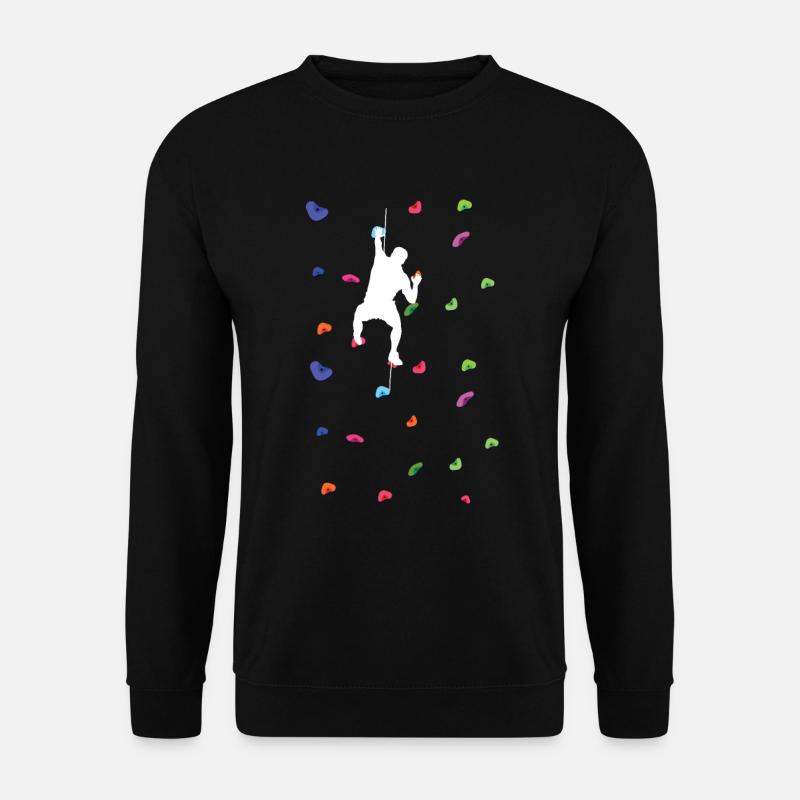 Hiking / climbing design gift idea climber mountain - Unisex Sweatshirt - black