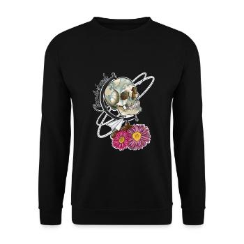 Born to travel - Unisex Sweatshirt - black - Front - Alina (178cm) & Michal (187cm)