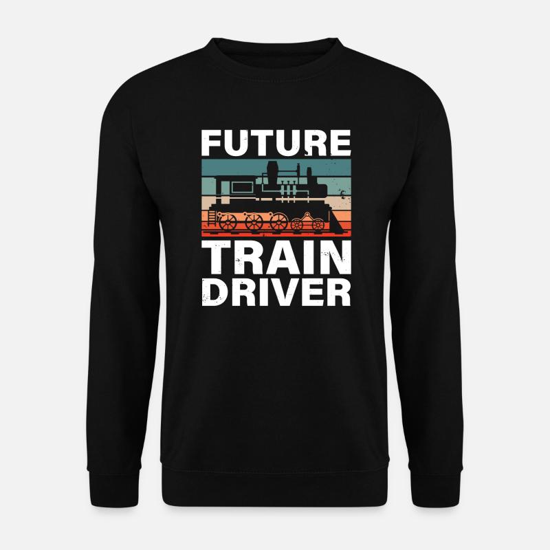 Eisenbahnzugingenieur Zukünftiger Lokführer - Unisex Pullover - Schwarz