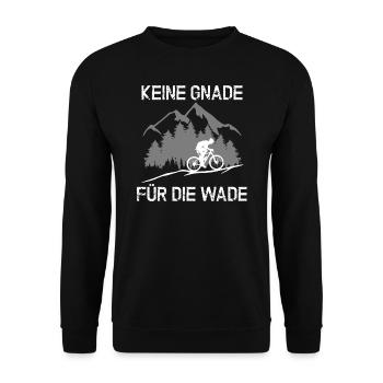 MTB - KEINE GNADE FÜR DIE WADE - Unisex Pullover - Schwarz - Vorne - Alina (178cm) & Michal (187cm)