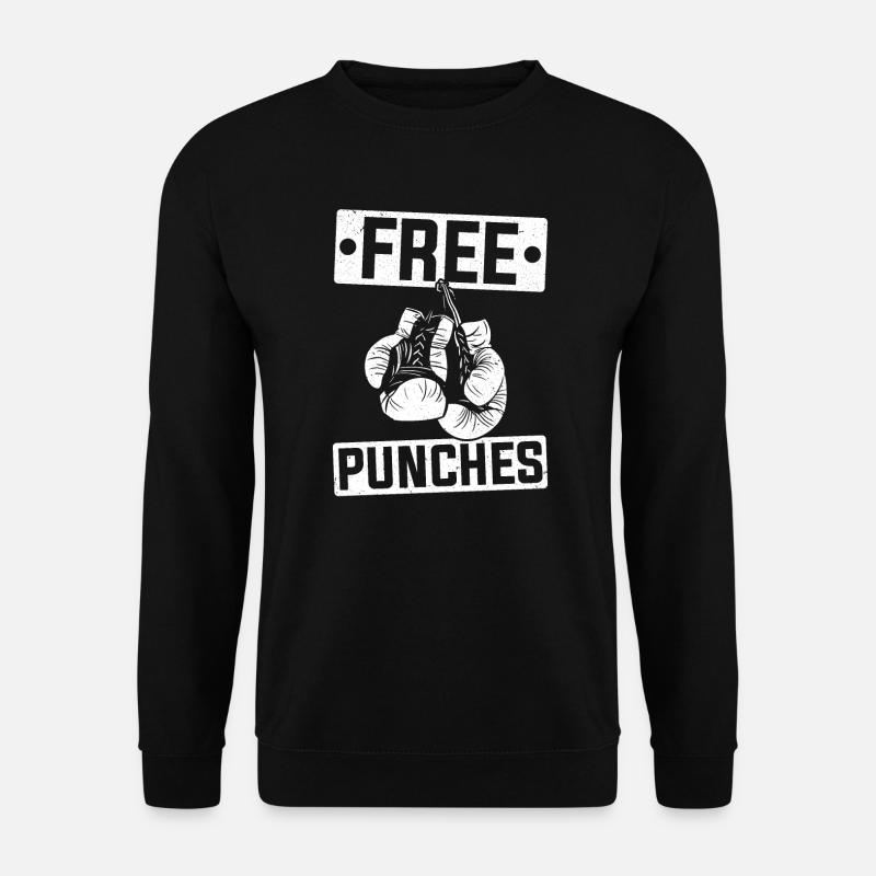 Boxer Free Punches Boxe - Sweat-shirt Unisexe - noir