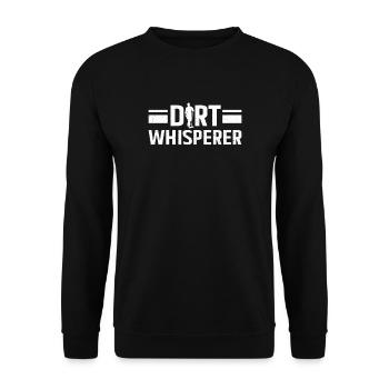Janitor Dirt Whisperer Custodian - Unisex Sweatshirt - black - Front - Alina (178cm) & Michal (187cm)